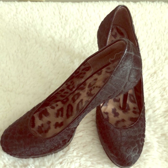 Talbots Shoes - {Talbots} Calf Hair High Heel Pumps, 7M EEUC